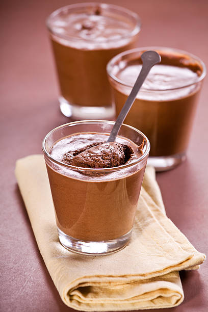 Three Glasses Of Chocolate Mousse