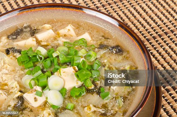 Zupa Miso - zdjęcia stockowe i więcej obrazów Bok Choy - Bok Choy, Tofu, Bez ludzi