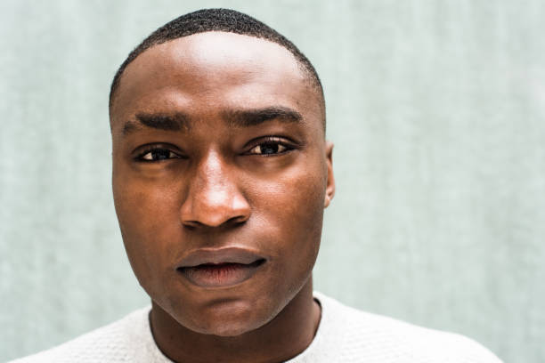 istock Close up portrait serious African American man 1620559771