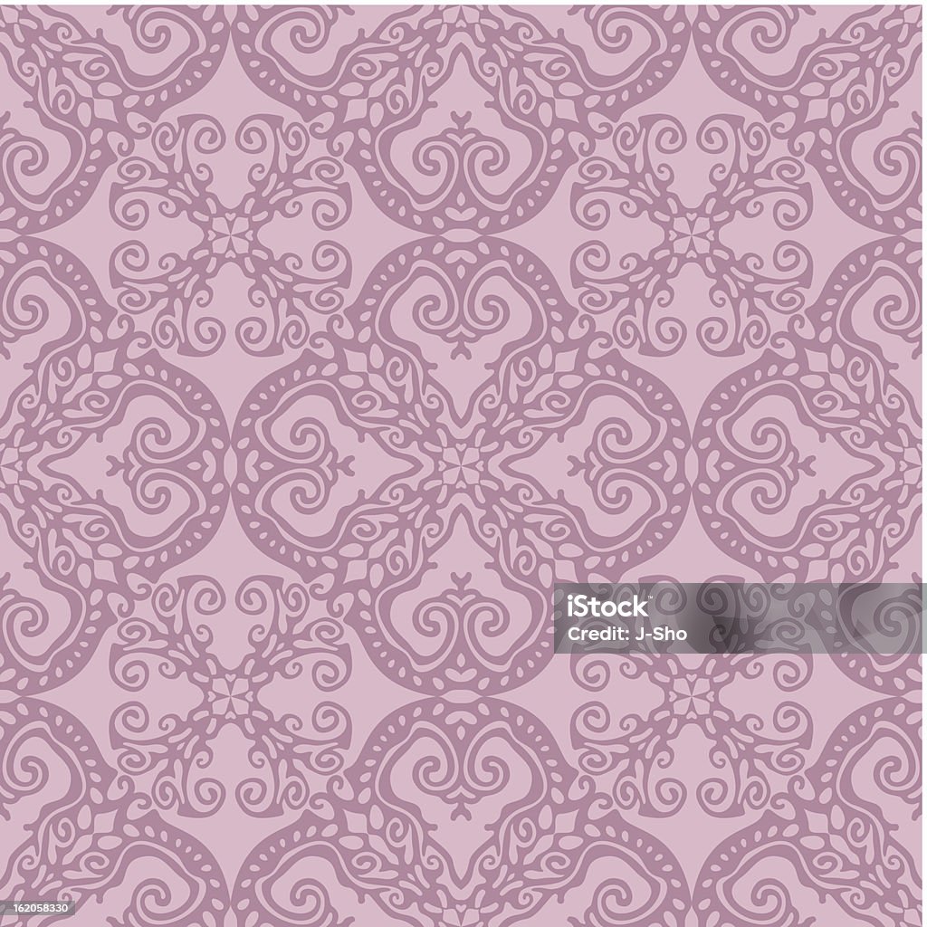 seamless damask wallpaper background tiling wallpaper with retro design done in violet tones Antique stock vector