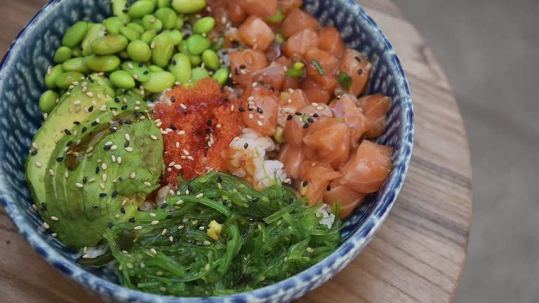 Salmon poke bowl