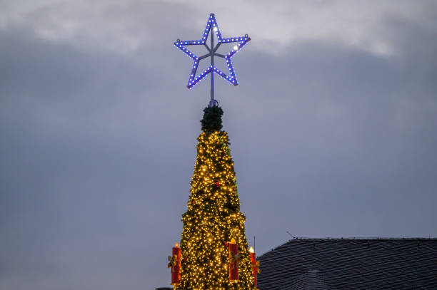 istock Top of a giant Christmas Tree 1620622620