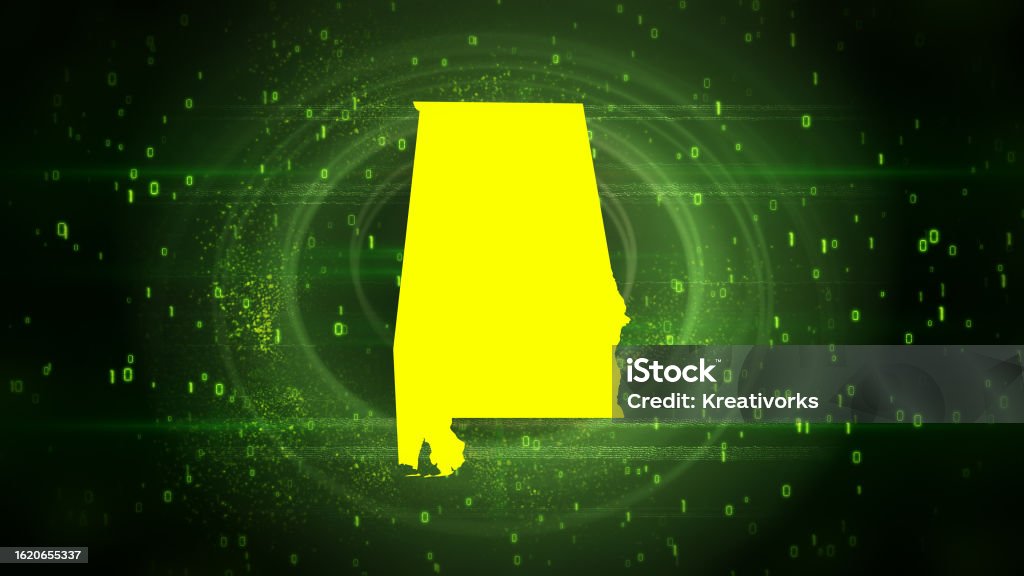 Alabama State Background Alabama State Map On Digital Background Stock Photo - Download Image ...