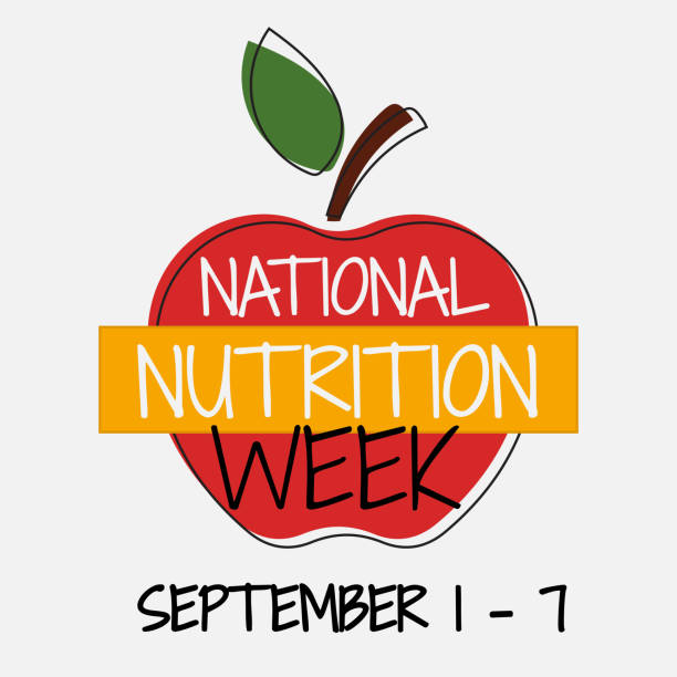 National Nutrition Week campaign banner. September 1 - 7. National Nutrition Week campaign banner. September 1 - 7. National Nutrition Week stock illustrations