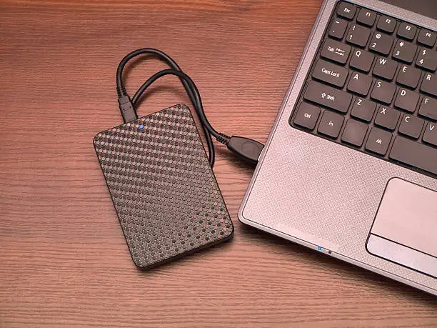 Photo of portable hard drive