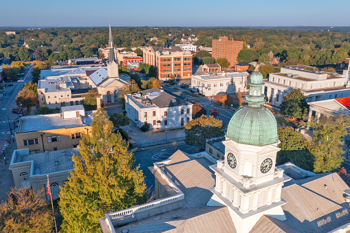 Athens, Georgia, USA at dawn.