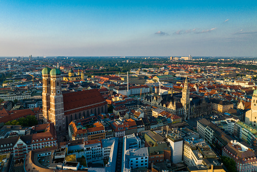 Munich Aerial Skyline