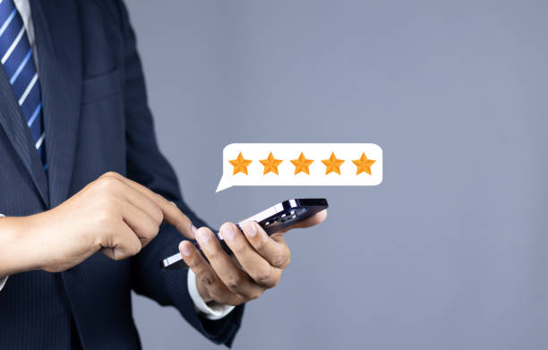 Customer or User give rating to service experiences review satisfaction feedback survey on online application, Customer can evaluate quality of service leading to reputation ranking of business. Customer or User give rating to service experiences review satisfaction feedback survey on online application, Customer can evaluate quality of service leading to reputation ranking of business. goldco reviews personal stock pictures, royalty-free photos & images