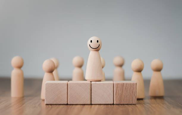 istock Happy and enjoy Stand out from the crowd and different creative idea concepts, Hierarchy, power,One different on better, higher level. Individuality. Unique. Management and leadership concept. 1620805503