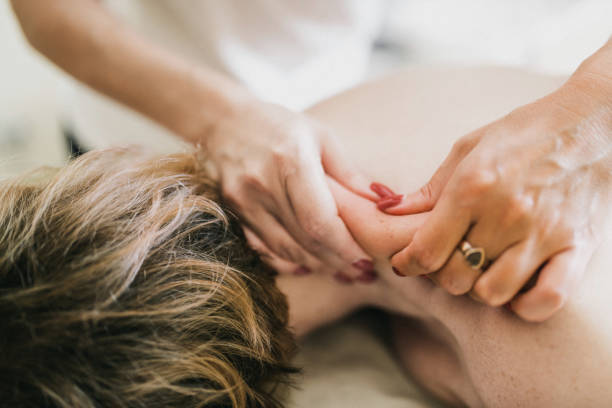istock Woman getting a back massage and skin treatment 1620866703