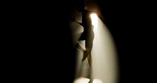 istock Athlete man running in hall 1620887351