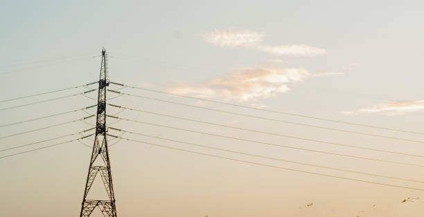 istock High steel power transmission pylon with high voltage lines 1620914365