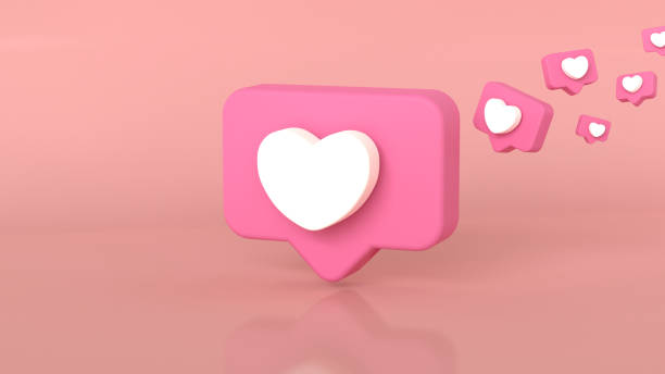 istock 3d rendering of  Speech bubble messages, bell notification, social media communication concept, chat box in social network and messenger. fit for 3d technology design assets 1621001687