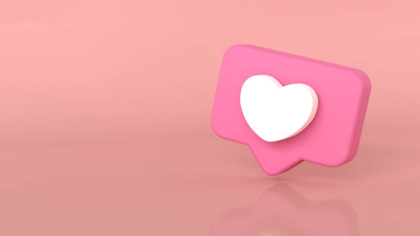 istock 3d rendering of  Speech bubble messages, bell notification, social media communication concept, chat box in social network and messenger. fit for 3d technology design assets 1621001704