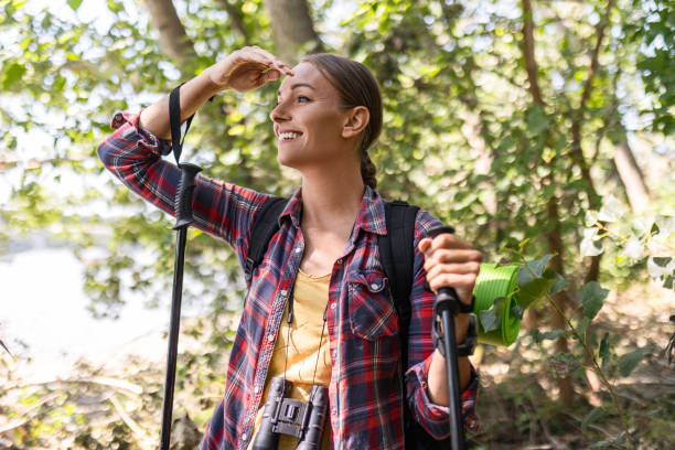 istock Hiking Woman Embarks on an Adventurous Hike 1621013330