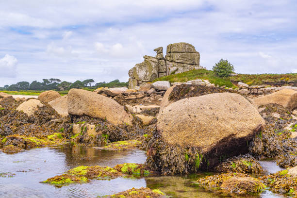 St Mary's Island in the Isles of Scilly, Cornwall, UK captured in summer 2023 in August. Including photos of the island's church, harbour, high street, runway, coastline and landscape.