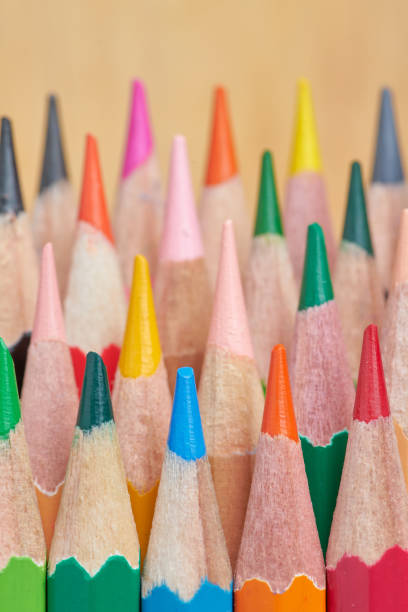 istock Close-up view of the colored pencils 1621063617