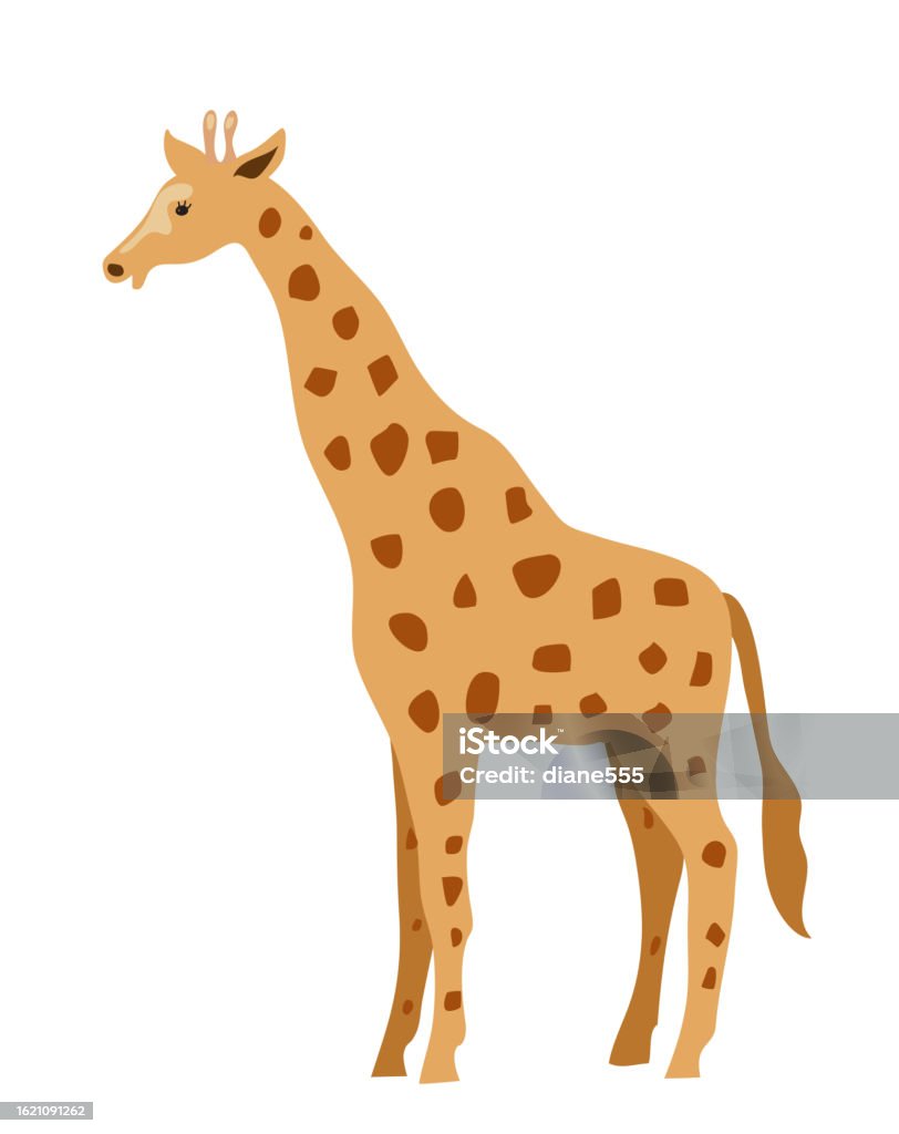 Cute Cartoon Giraffe Stock Illustration - Download Image Now - Giraffe