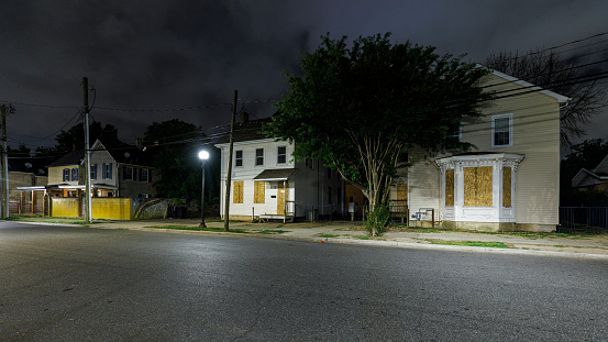 Abandoned houses on the forgotten streets of Dover, DE: glimpse into the urban crisis