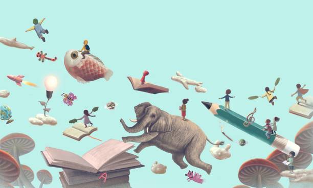 istock Book, education and kids. back to school. learning and child dream concept art. 1621136710