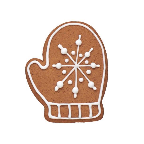 istock Painted gingerbread cookie in the shape of a mitten 1621199954