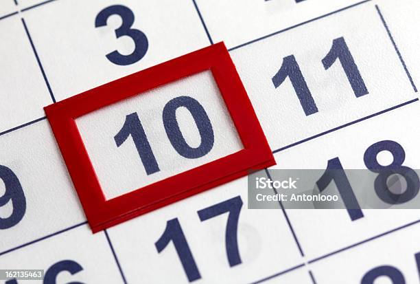 Kalender Stockfoto und mehr Bilder von Kalender - Kalender, Zahl 10, Tag