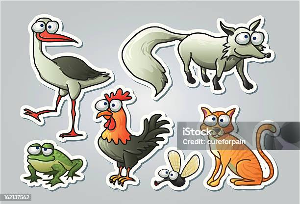 Illustrato Animali - Immagini vettoriali stock e altre immagini di Volpe artica - Volpe artica, Animale, Animale domestico