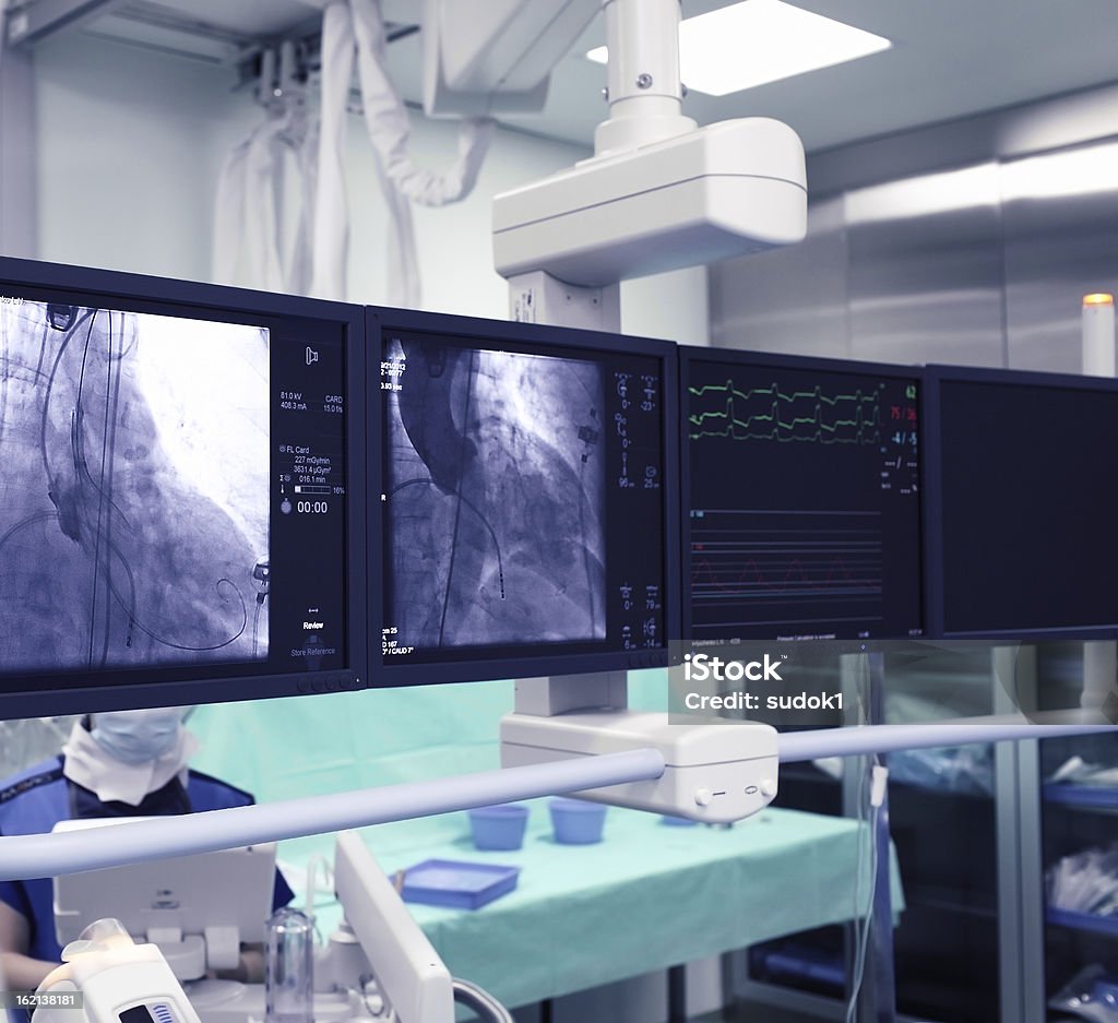 X-ray monitores - Foto de stock de Arteria coronaria libre de derechos