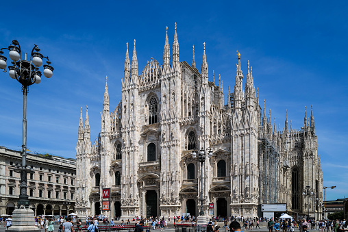 the historic Cathedral of Milan in Italy