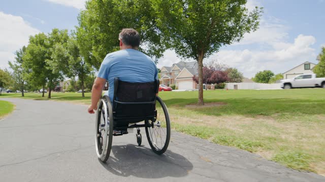 Disabled Man in a Park