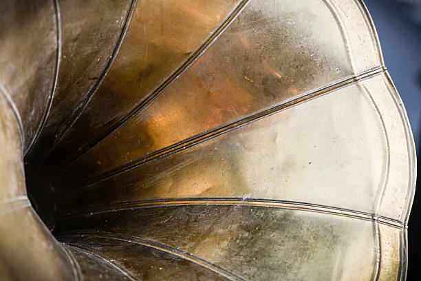 istock Antique gramophone close up 162143905