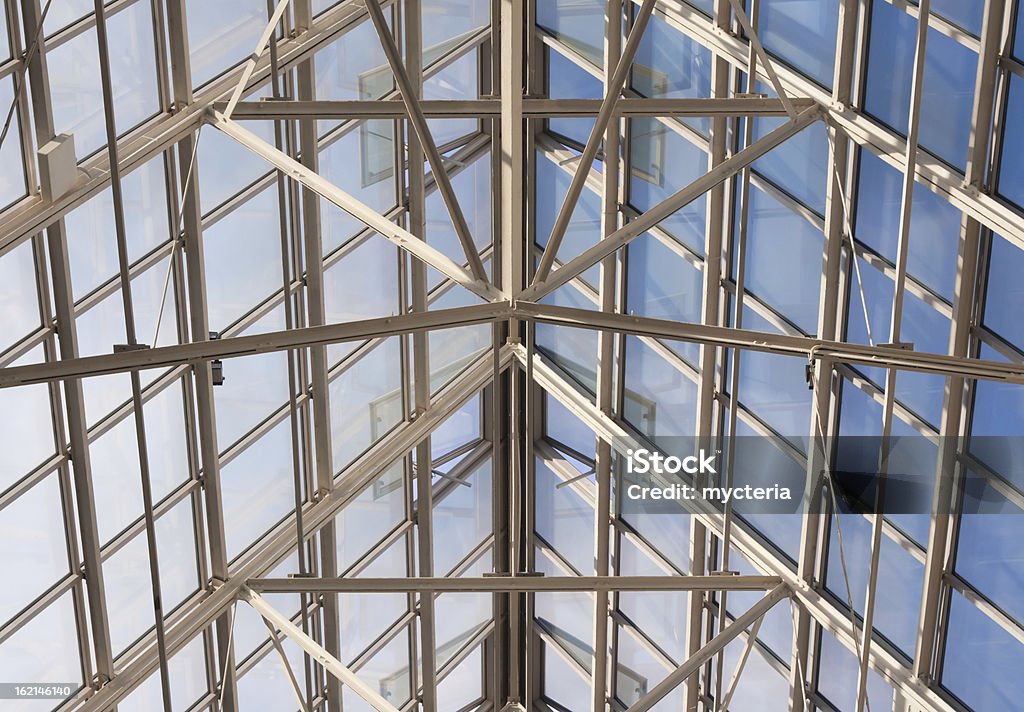 glass roof glass roof construction - old-fashioned style Abstract Stock Photo