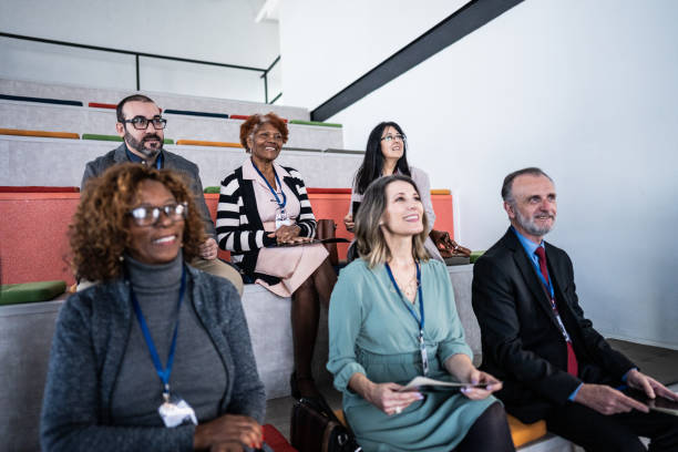 istock Business people during a seminar at auditorium 1621479249