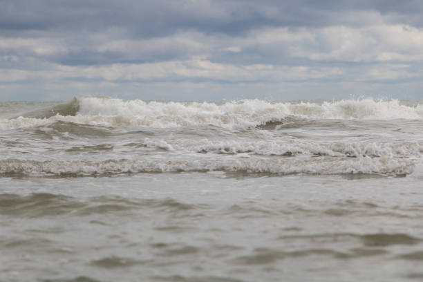 istock Waves in the sea on a stormy day. Nature composition 1621514044