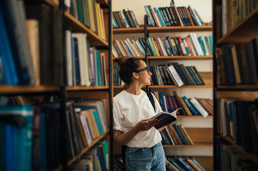 Reading, Book, Teenage Girls, Library, Brazil