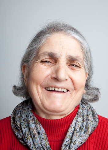 Smiling senior woman portrait 