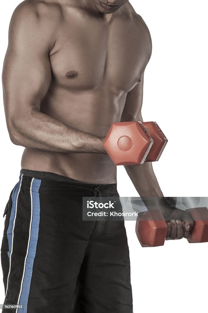 Bodybuilder физические упражнения#1 - Стоковые фото Анаэробное упражнение роялти-фри