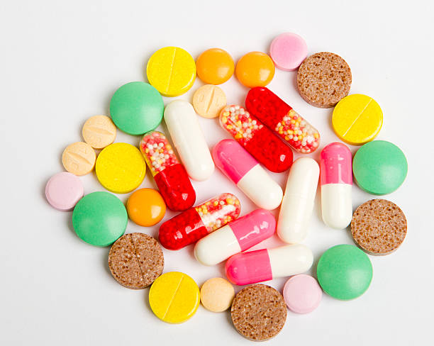 istock Close up colorful pills 162162731