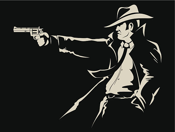 Sleuth Or Gangster Cartoon Illustration Stock Clipart | Royalty-Free |  FreeImages