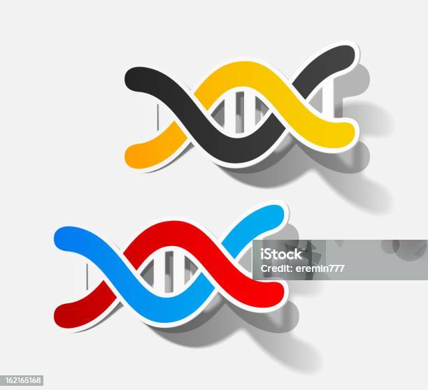 Molecule In The Form Of A Sticker Stock Illustration - Download Image Now - Acid, Atom, Biological Cell