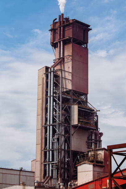istock Large briquetted iron making furnace 1621685080