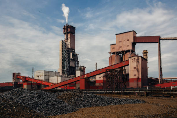 istock Large briquetted iron making furnace 1621686115