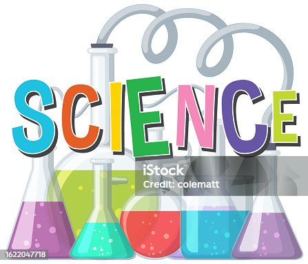 istock Science Logo Banner with Lab Tools and Equipment 1622047718