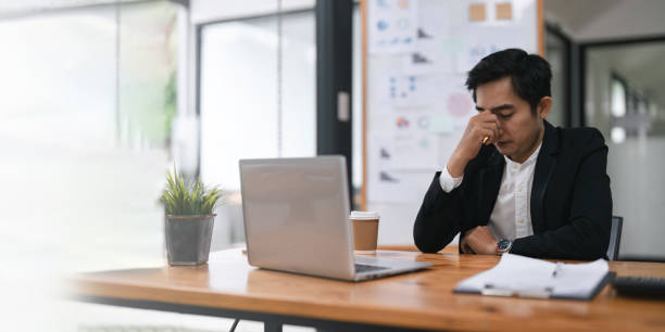 istock Overworked businessperson financier while working are stress the outcome 1622052582