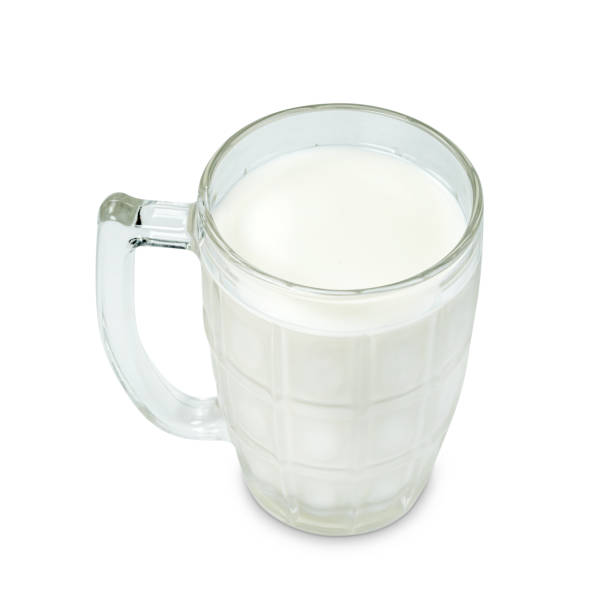 istock milk in transparent glass isolated on white background ,include clipping path 1622127546