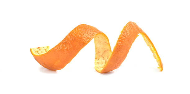 istock Orange peel fruit isolated on white background 1622131361