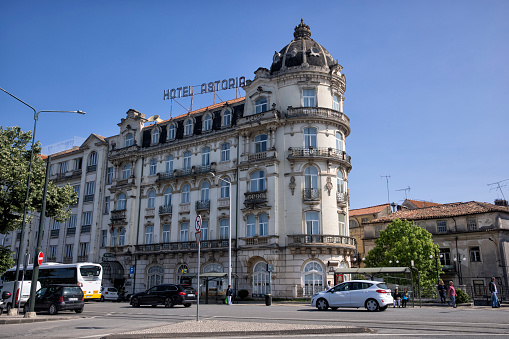 Street view of Hotel Astoria, Coimbra, Portugal