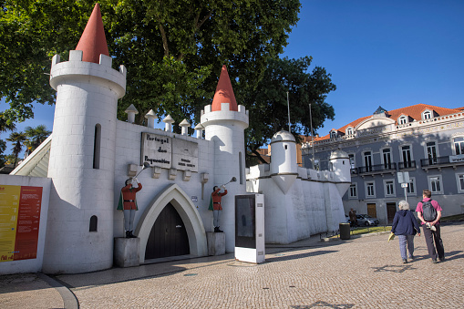 Old Bratislava Castle on a hill above the Danube River, Slovakia, on August 2, 2017