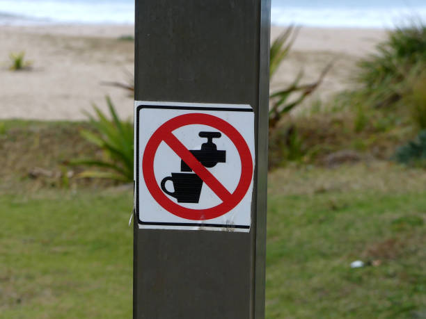 Do not drink from tap faucet sign