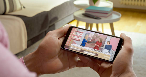 istock Man watching cosmetic products on smart phone 1622301613
